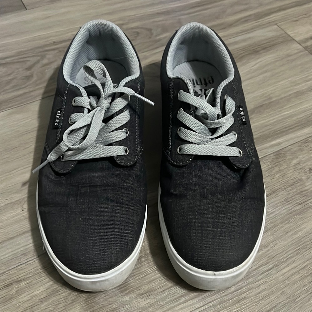 Etnies Mens Jameson 2 Eco Dark  Grey Canvas Skateboarding Skate Shoes Sneaker